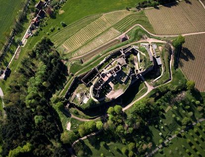 Die Hochburg von oben