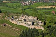 Château-fort Hochburg d'Emmendingen, Vue aérienne; l'image: Staatliche Schlösser und Gärten Baden-Württemberg, Achim Mende 