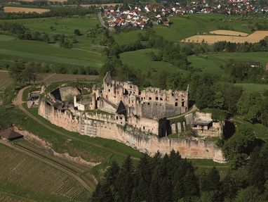 Hochburg bei Emmendingen von oben