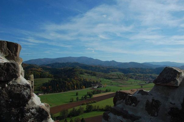 Hochburg Castle, A view of the countryside