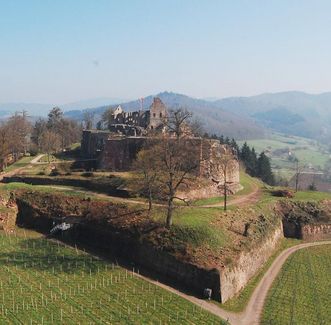 Château médiéval Hochburg d'Emmendingen,  vue extérieure